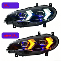 Conjunto de Faros Delanteros para Modelo E71 X6 2008-2014 - Modelo Antiguo a Modelo Nuevo - Luces de Circulación Diurna LED de 12 V y 6000 K