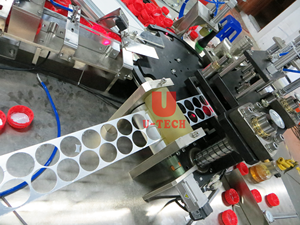 Automatic Roll Film Type Aluminum Foil Cover Lid Cap PE Foam Liner Gasket Wadding <strong>Putting</strong> Cutting Punching Inserting <strong>Machine</strong> - Product Image 5