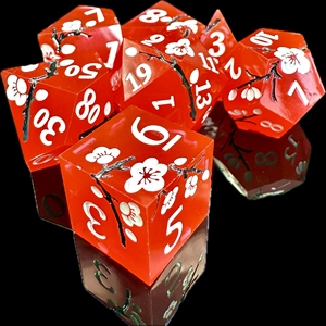 7pcs Per Set Packed Into PP <b>Bag</b> Role Games sharp Corner Resin <b>Dice</b> - Product Image 4