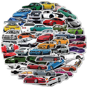 50 Calcomanías de Autos de Carreras Estilo <span class=keywords><strong>JDM</strong></span>, Impermeables, Personalizadas para Niños, Adolescentes, Jóvenes y Adultos, Calcomanías para Autos Deportivos - Product Image 6