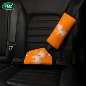 Accesorios de coche inteligente niños Universal del coche del cinturón de seguridad hombro Pad Protector de cuello vehículo asiento antideslizante cinturón almohada niño