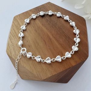Dylam Women Fine Jewelry Minimalist Design Rhodium Plated 925 Sterling Silver Tennis <b>Adjustable</b> Daily Wear <b>Bracelet</b> - Product Image 5