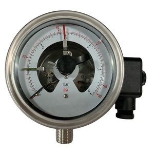 Jauges en acier inoxydable de 4 pouces avec contact électrique - Product Image 1