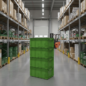 Etap R-KLT 6429 VDA Deep Industrial Plastic <b>Crate</b> Stackable Solid Box <b>Storage</b> Solution Turkey - Product Image 3