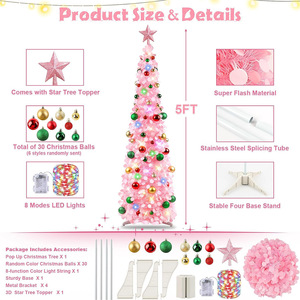 Arbre <span class=keywords><strong>de</strong></span> <span class=keywords><strong>Noël</strong></span> extensible et durable, idéal pour le salon, la chambre et le bureau, décoration <span class=keywords><strong>de</strong></span> <span class=keywords><strong>Noël</strong></span> - Product Image 2