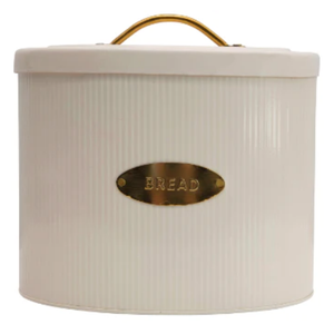 Contenedores de almacenamiento de encimera para panes frescos, caja de pan de Metal Color pintada de blanco, almacenamiento de alimentos, galletas, azúcar, té y café - Product Image 6