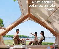 Tente Gonflable pour Camping en Plein Air, Abri Épais Anti-Tempête, Équipement Automatique Complet pour Nuit en Camping