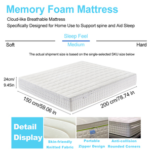 AISLUMBERX Materasso Smart Convertibile Moderno, Regolabile in Durezza, in Memory Foam Ibrido, Ecologico e Durevole per Ospedali, Hotel, Scuole - Product Image 3