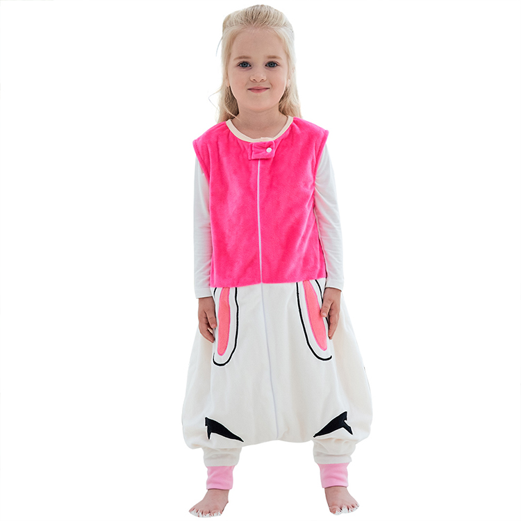 MICHLEY Весна носимых одеяло без рукавов мультфильм пижамы для девочек