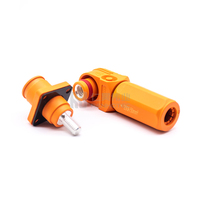 Connecteur HV 1Pos 200A prise de câble d'alimentation DC 1000V et prise de montage sur panneau pour batterie ESS BMS couleur Orange