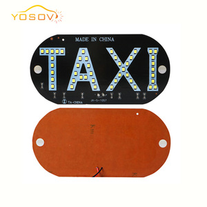 Luci LED per Targa Taxi Yosovlamp Tucson Versa City, Alta Potenza 1.5W 12V, Protezione IP67, Interruttore Accendisigari - Product Image 2