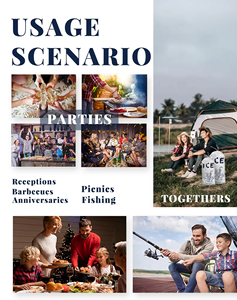 20 किलो बर्फ बैग प्लास्टी बर्फ बैग प्लास्टी बर्फ बैग 6lbs बर्फ बैग - Product Image 6