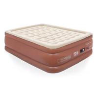 Matelas Gonflable Floqué Grand Format avec Pompe Intégrée, Tissu PVC Floqué, Portable et Pliable pour la Maison, le Camping et l'Extérieur (Vente en Gros)