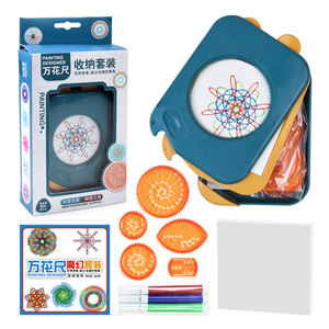 Spirograph Art Set Herramienta de dibujo con regla Pluma Papel Divertido creativo Juguetes educativos Accesorios escolares Papelería Juguetes Fir Kids - Product Image 3