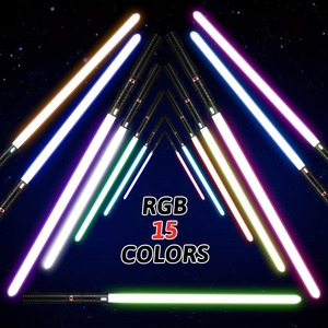 Espada Láser Pixel RGB de 15 Colores, Espada de Combate Jedi con Oscilación Suave, Metal, Efecto de Luz, Cosplay, Juguete Luminoso para Niños - Product Image 4