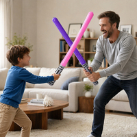 Sabre laser gonflable multicolore Mart, épée lumineuse gonflable en PVC pour enfants, idéal pour les fêtes cosplay et les accessoires de jeu scénique