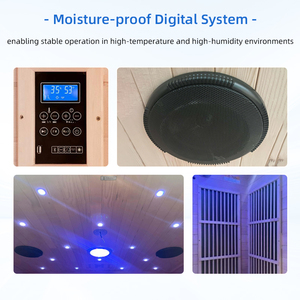 Chất Lượng Cao Hiện Đại Ngoài Trời Truyền Thống Hơi Nước Màu Đỏ Tuyết Tùng Toàn Cảnh Vườn Bếp Điện 2 Người Bảng Điều Khiển - Product Image 5