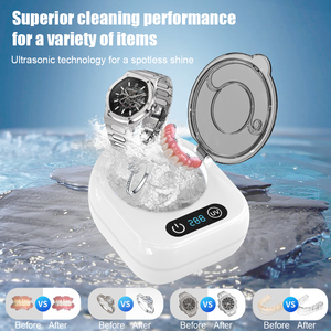 Limpiador Ultrasónico Portátil con Desinfectante UV para Retenedores <span class=keywords><strong>Invisalign</strong></span>, Protectores Bucales, Dispositivo de Cuidado Dental para Limpieza Profunda - Product Image 4