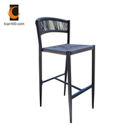 Chaise de Bar en rotin, tabouret de Bar en osier, meubles d'extérieur, chaises hautes de jardin