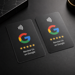 Tarjeta de reseñas de <span class=keywords><strong>Google</strong></span> de plástico programable con código QR, chip NFC, resistente al agua, 13.56MHz, control de acceso - Product Image 4