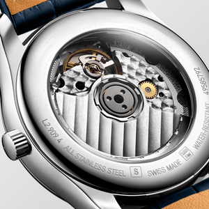 นาฬิกาจักรกลอัตโนมัติแบบแสดงข้างขึ้นข้างแรม พร้อมตัวบอกเวลาประดับเพชร สายหนัง สำหรับผู้หญิง Longinesing - Product Image 6