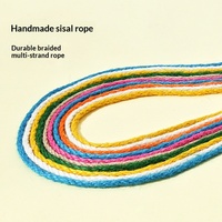 Accessoires pour griffoir et structure d'escalade pour chat DIY faits main, Corde en sisal de 4 mm, Corde de chanvre tressée à la main pour table et chaise, Corde de jute décorative
