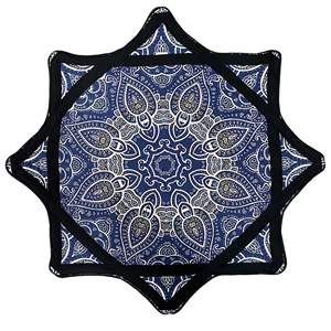 Diseño personalizado 18 "Telas de pañuelo Impresión de doble cara Tela giratoria Flowstar Dapo Star para fiesta de música - Product Image 2