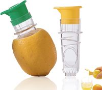 Presse-agrumes manuel avec couvercle à vis et filtre intégré, presse-citron/citron vert double usage pour cocktails, presse-agrumes portable