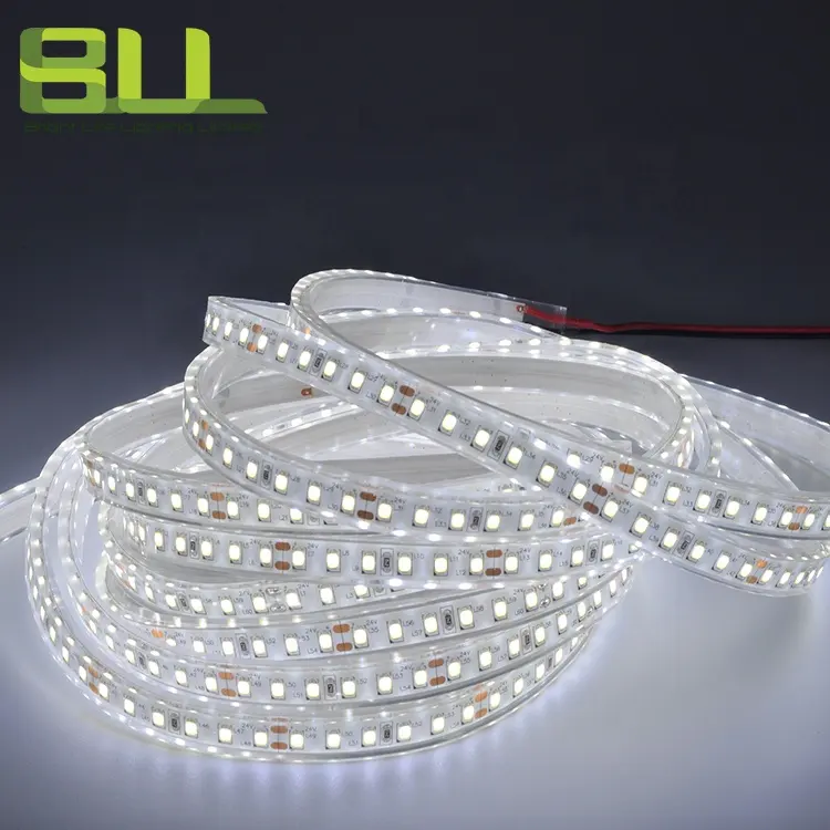 Strip LED tahan air IP68 120led putih dingin 8mm lebar 2835 strip led untuk dekorasi luar ruangan