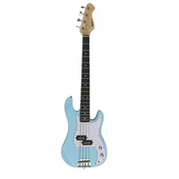 Guitare basse électrique 4 cordes en bois de Paulownia avec micros passifs de type fermé pour enfants débutants - Performance de niveau entrée