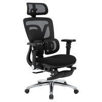 Chaise de bureau exécutive ergonomique moderne en maille de haute qualité, vente en gros d'usine, avec accoudoirs 7D et soutien lombaire réglable