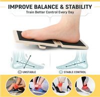 Planche d'équilibre réglable pour l'entraînement de la stabilité à une jambe, équipement d'exercice simple pour les pieds, idéal pour la force des chevilles et des pieds - Vente en gros