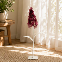 Arrangement floral personnalisable en organza/papier, fleurs artificielles réalistes faites à la main, décoration longue durée