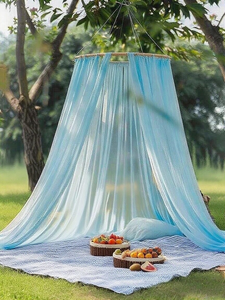 มุ้งมีหลังคาโพลีเอสเตอร์แบบพับได้ขนาดควีนไซส์<span class=keywords><strong>2025</strong></span>ใหม่มุ้งกันยุงพับได้สำหรับใช้ในบ้านตั้งแคมป์ - Product Image 2