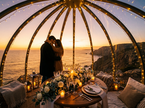 Domo Geodésico de Vidrio Transparente, Carpa para Comer al Aire Libre, Restaurante en el Techo, Casa Domo con Vista a las Estrellas para Eventos - Product Image 6