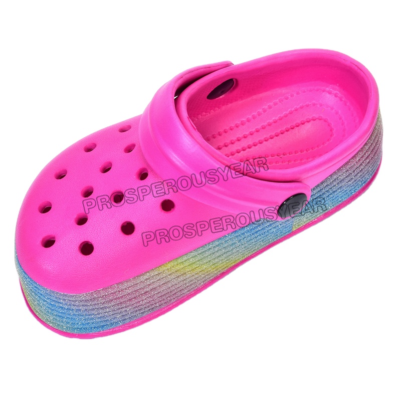 Унисекс, детская твердая обувь, школьная обувь eva, Уличная обувь с блестящими ремешками