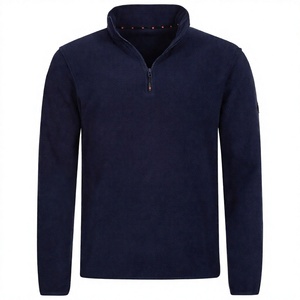 Sudadera Unisex Azul Marino con Cierre de Cremallera, Cuello Alto, Corte Holgado, Estilo Deportivo, para Otoño, 100% Poliéster Tejido Transpirable con Bolsillo - Product Image 6