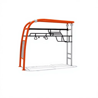 Equipo de Ejercicio al Aire Libre, Barra de Escalada de Acero Galvanizado, Estación de Entrenamiento Físico para Parques Públicos