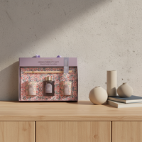 Coffret Cadeau d'Aromathérapie en Rotin et Verre, Bougie Parfumée Désodorisante Sans Alcool, Livraison Transfrontalière en 15-30 Jours, Souvenir Imprimé