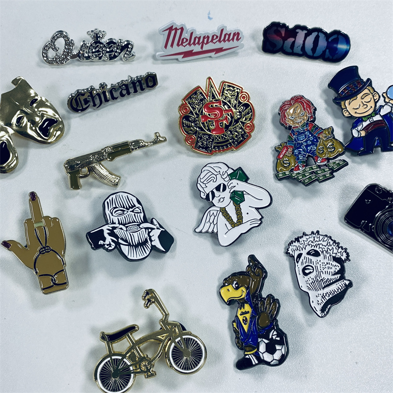 Пользовательские УФ печать цветной мексиканский номерной знак шляпа булавки дизайн США регион номерной знак эмаль значок на лацкан
