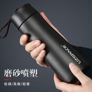 Thermos à eau isolé sous vide de 480ml en acier inoxydable pour hommes, flacon de voyage d'affaires en acier inoxydable 304 - Product Image 3