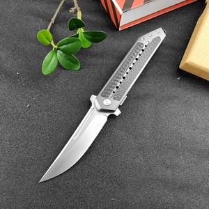 Couteau pliant d'extérieur, lame S35VN, manche en Fiber de carbone de 3.6mm, couteau de poche de haute dureté, couteau utilitaire en alliage de titane, couteau de bricolage - Product Image 2