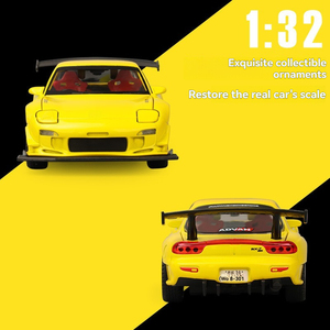 รถโมเดล Mazd RX7 FD3S อัลลอยด์ ไดแคสต์ ขนาด 1:32 แบบดึงถอยหลัง รถสปอร์ตจำลอง ของเล่นเด็ก ตกแต่งบ้าน ล้อซูปรา - Product Image 3