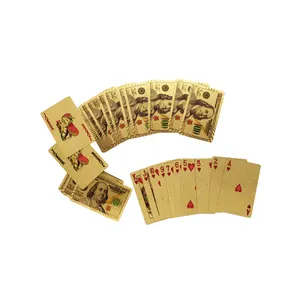 Customized Print Playing Poker Cards UV printing gold foil poker for sale