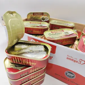 中国供应超高品质鱼罐头125克沙丁鱼罐头