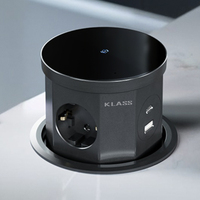 Wasserdichte Pop-up-Buchse für Küche Versteckte Tischs chalt schalter Motorisierte Hub buchsen USB UK EU US Standard Support Plug