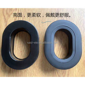 David <span class=keywords><strong>Clarks</strong></span>-almohadillas para la oreja de cuero, repuesto para la reparación de auriculares de piloto - Product Image 5