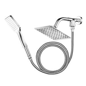 Wandmontierter Zweifunktions-Duschsatz mit Kopfbrause und Handbrause, Duschumstellventil-Set mit Duscharm und Halterung - Product Image 3