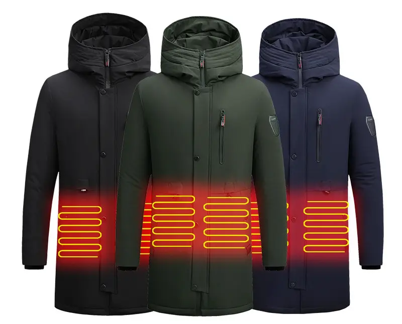 2021 Wholesale safety smart warm heating suit custom winter wear thicken Heated Thermal Men Wear USB Heating Jacket