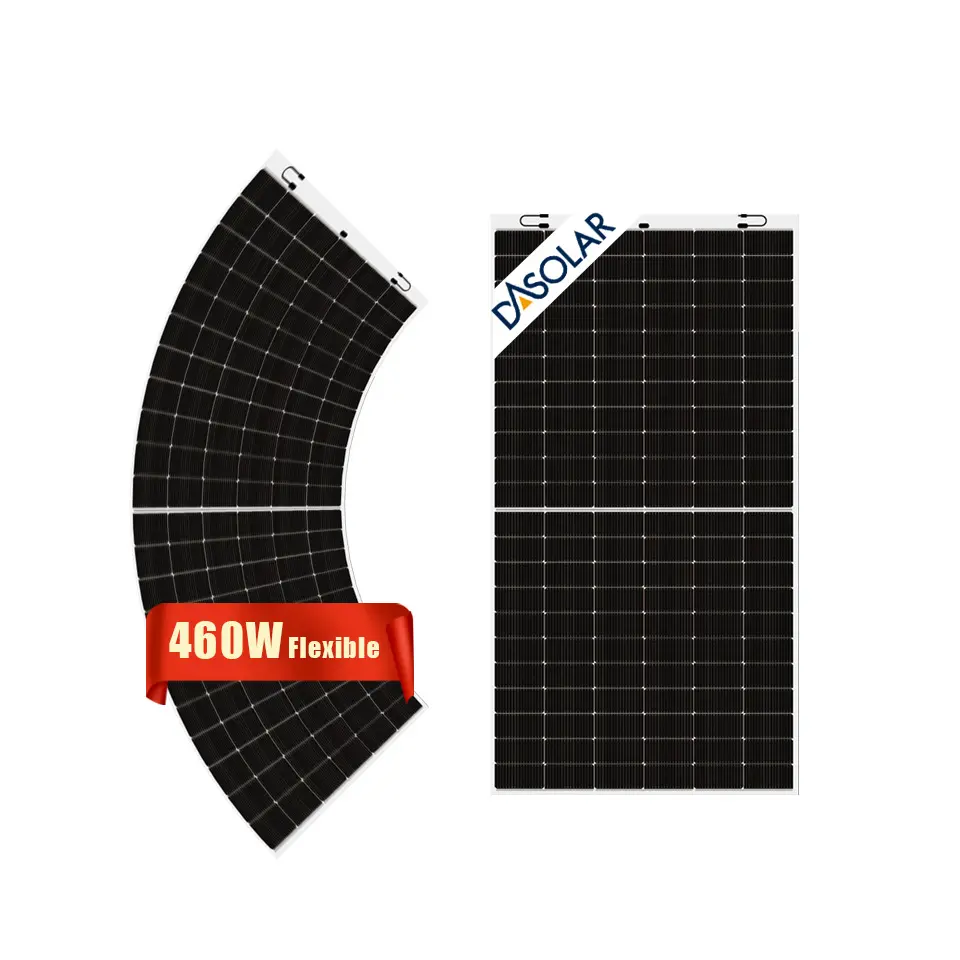 Modul Surya 460Wp modul surya, modul matahari ringan fleksibel setengah sel Mono untuk semua jenis atap